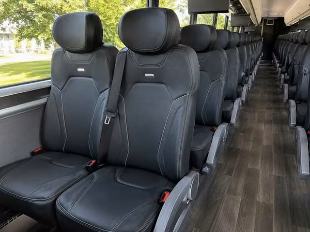 cedar falls charter bus interior